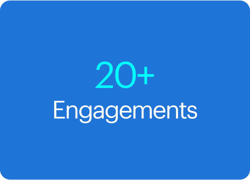 20+ Engagements